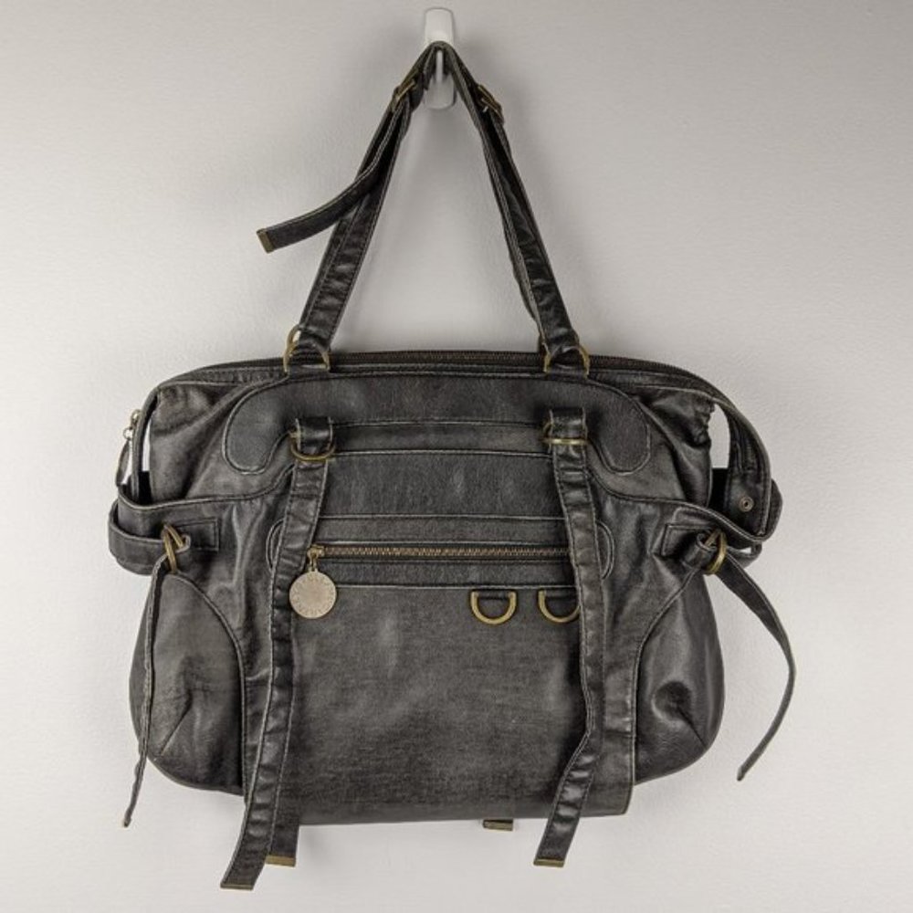 Stella McCartney Black Double Handle Laptop Tote